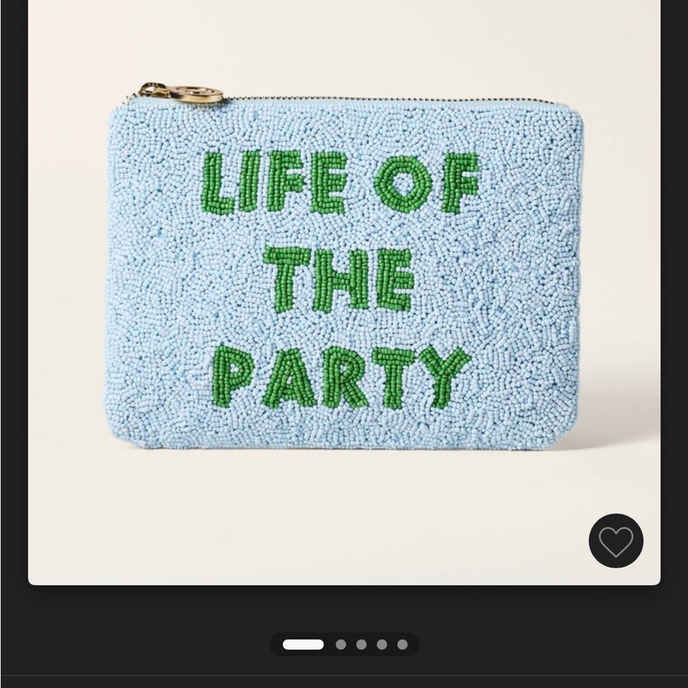 Kate Spade X Target Limited Edition Blue Beaded Clutch “life of the party”